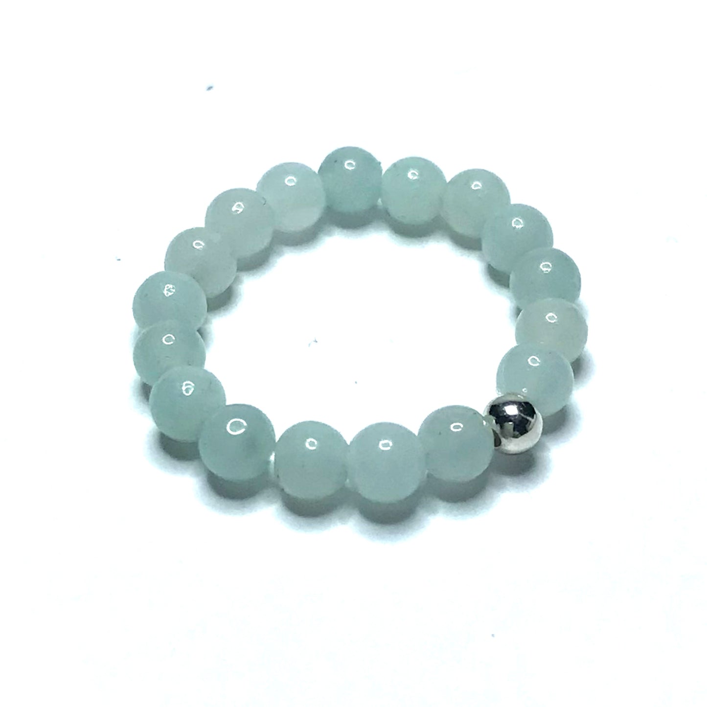 Amazonite beaded stretch ring
