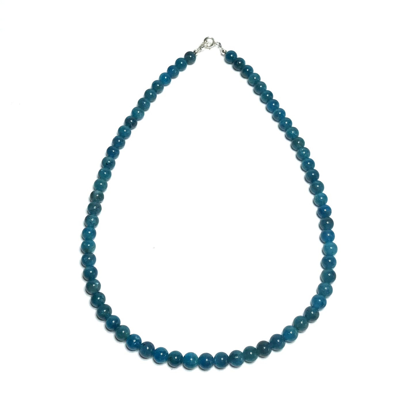 Blue crystal beaded choker
