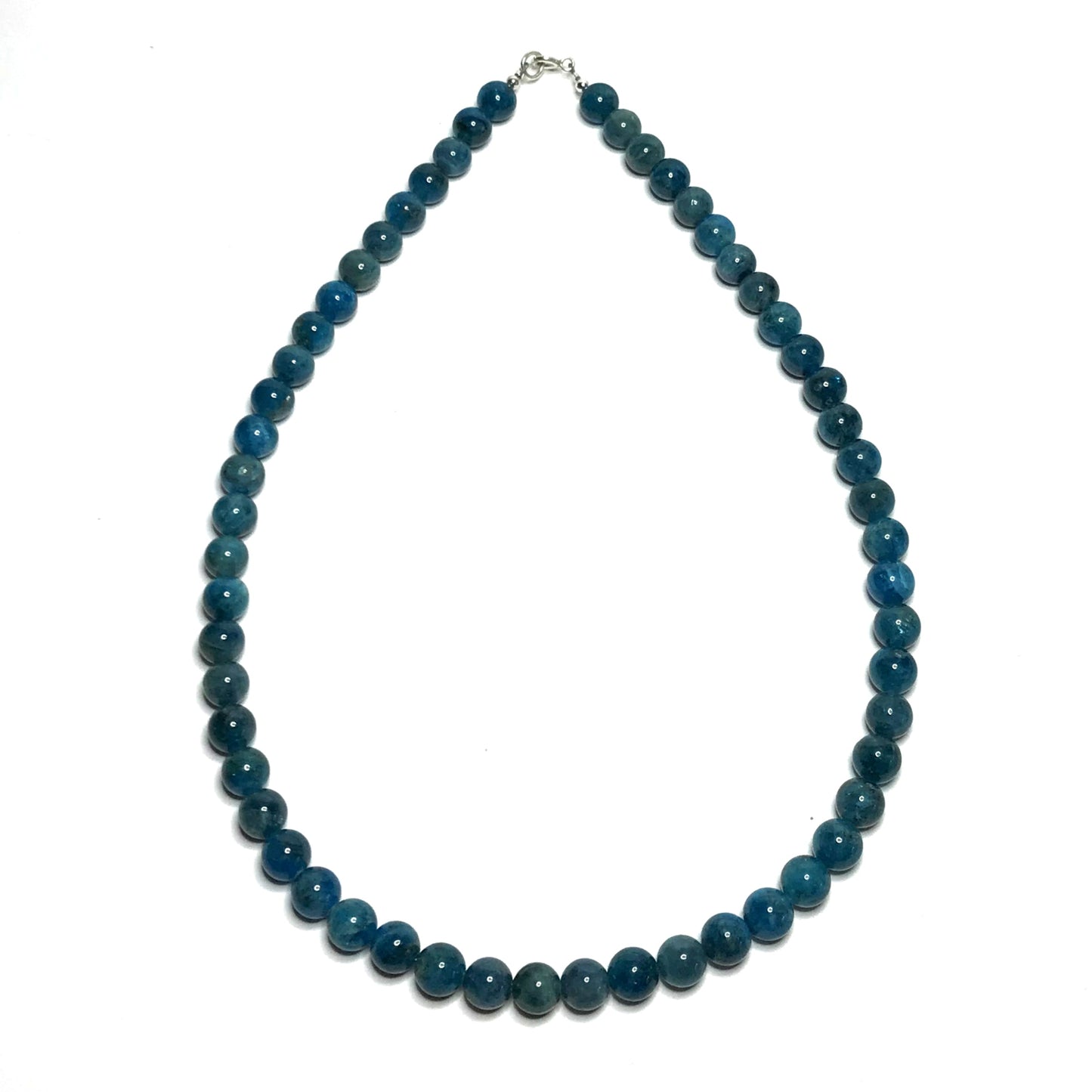 Blue crystal beaded necklace