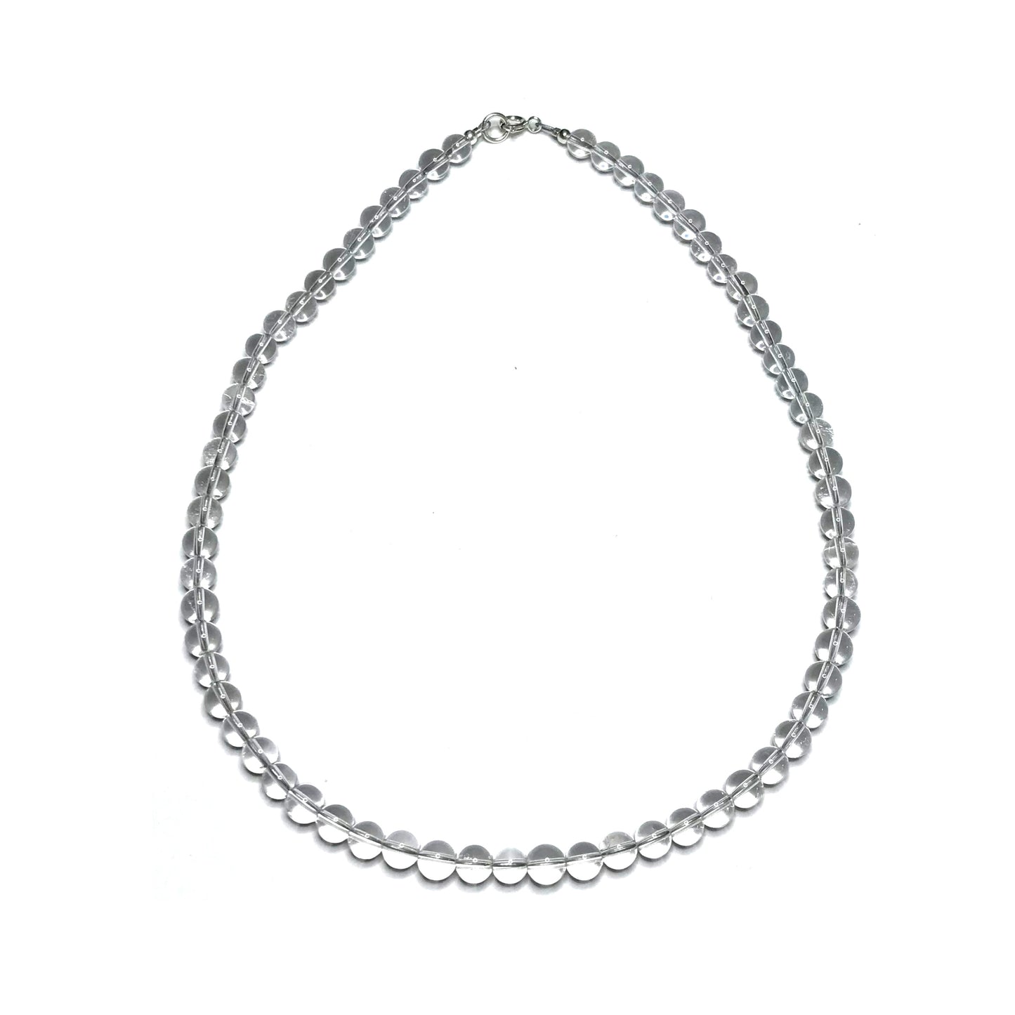 Clear quartz bead choker