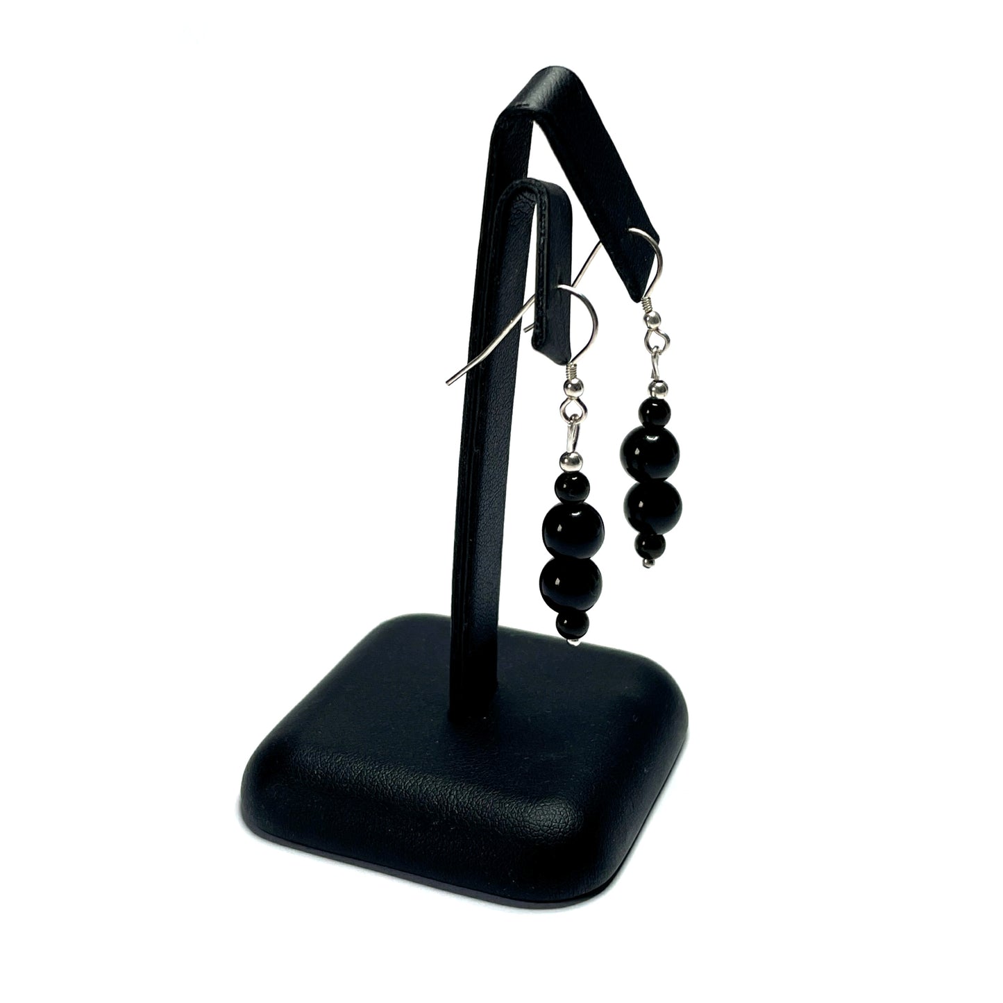 Golden sheen obsidian gemstone earrings