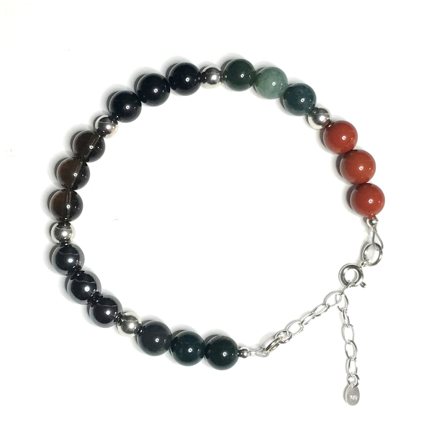 Grounding healing gemstone bracelet