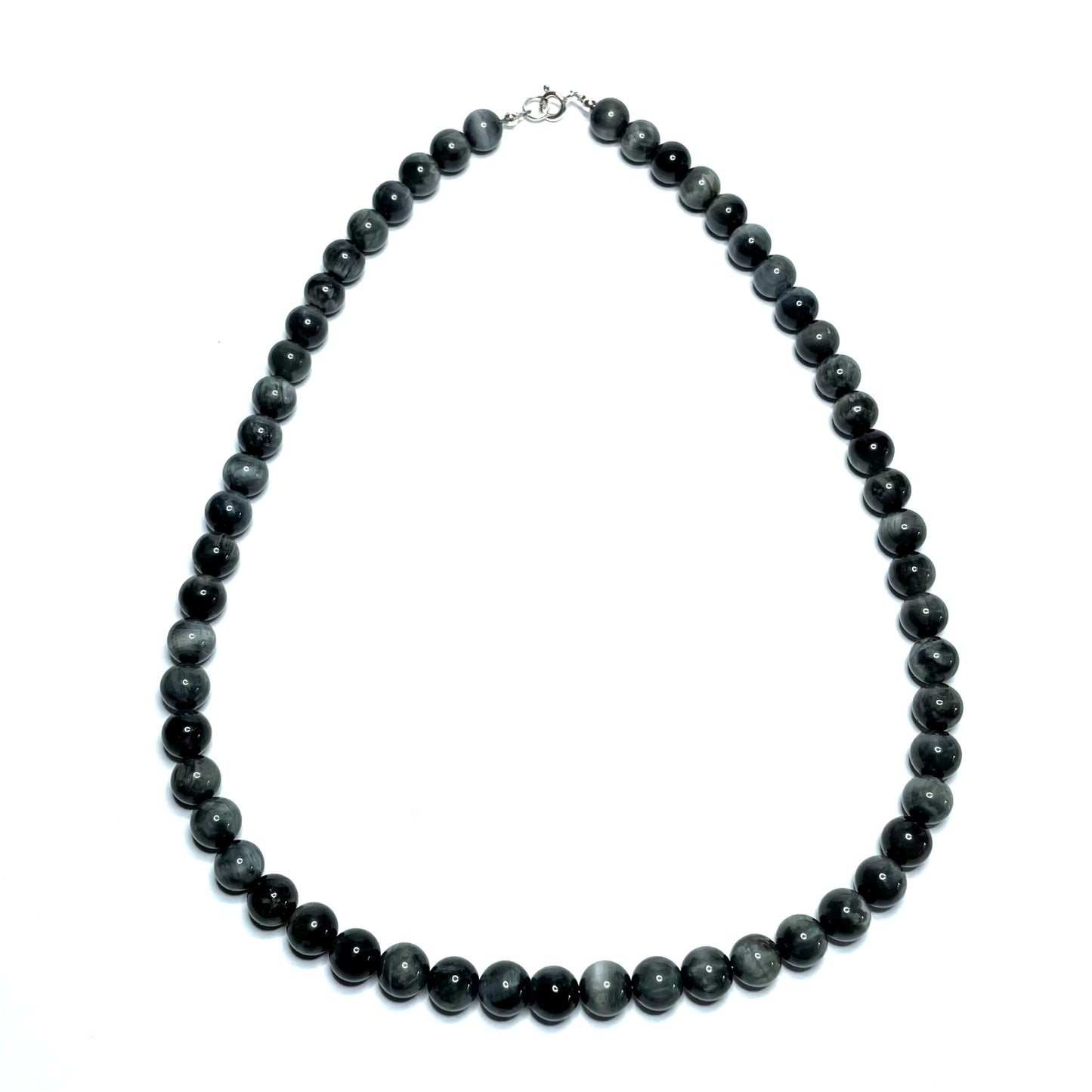 Hawk eye bead necklace