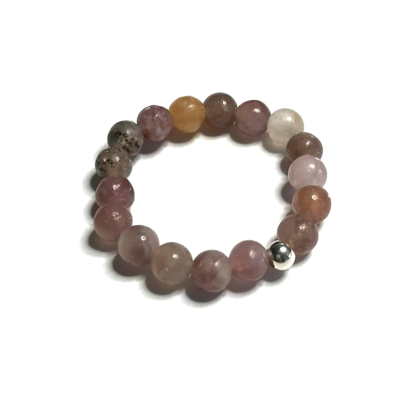 Lepidolite beaded ring