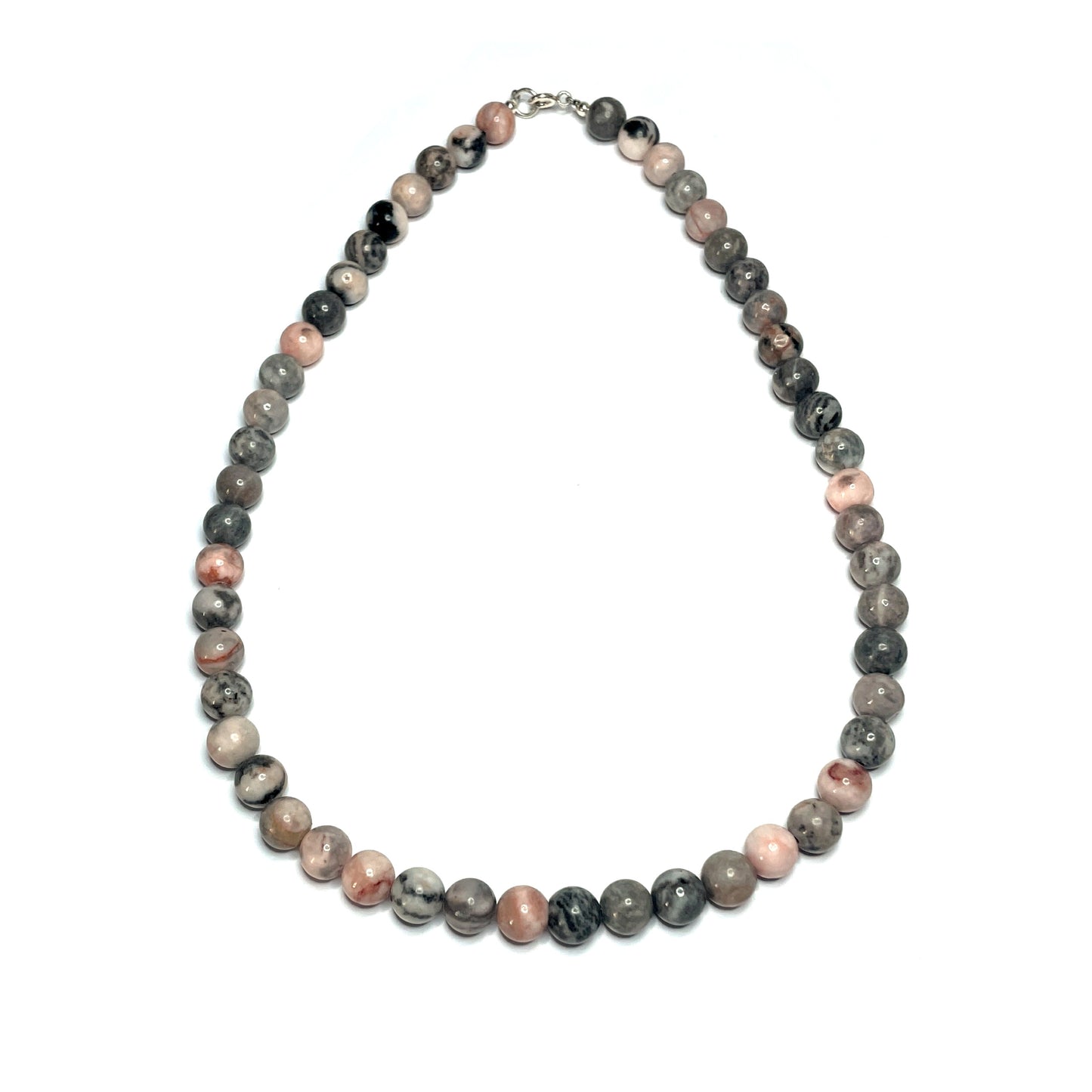 Porcelain jasper gemstone necklace