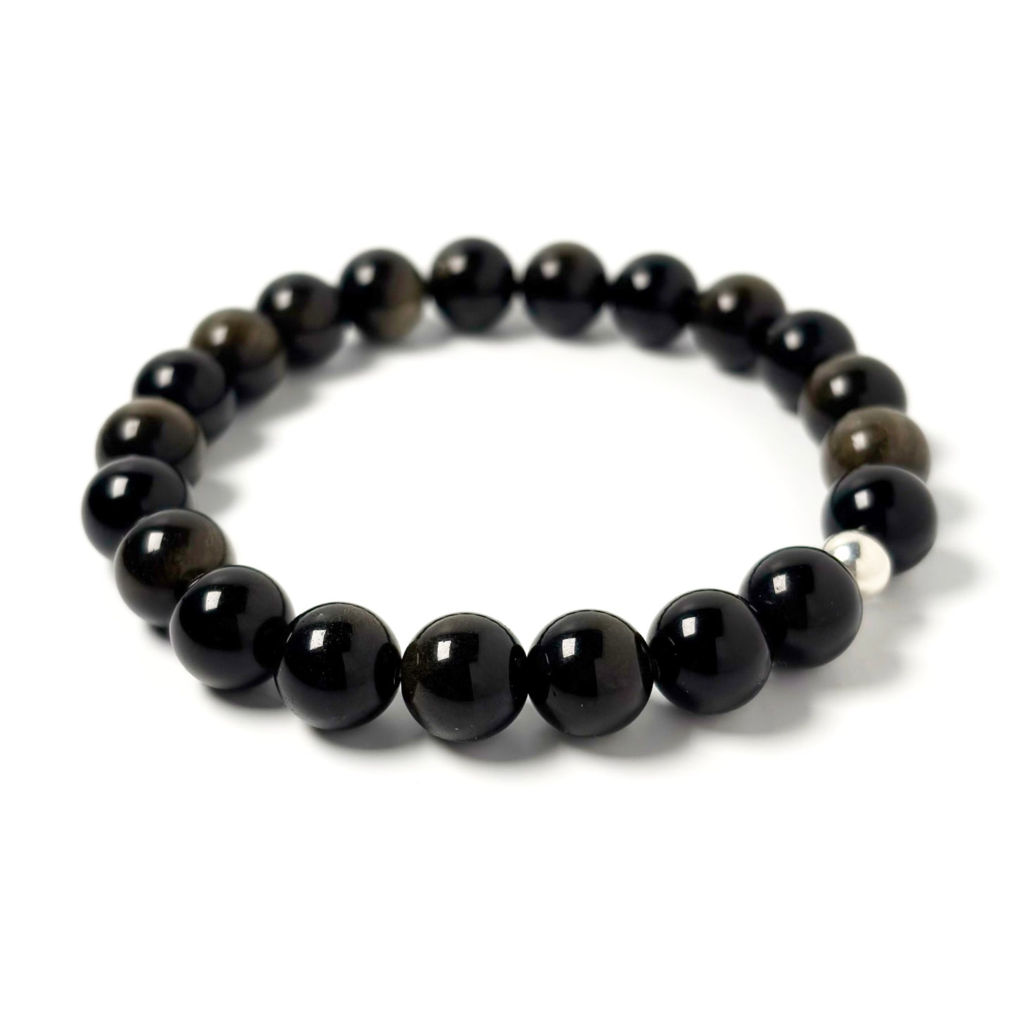 Golden Sheen Obsidian bracelet
