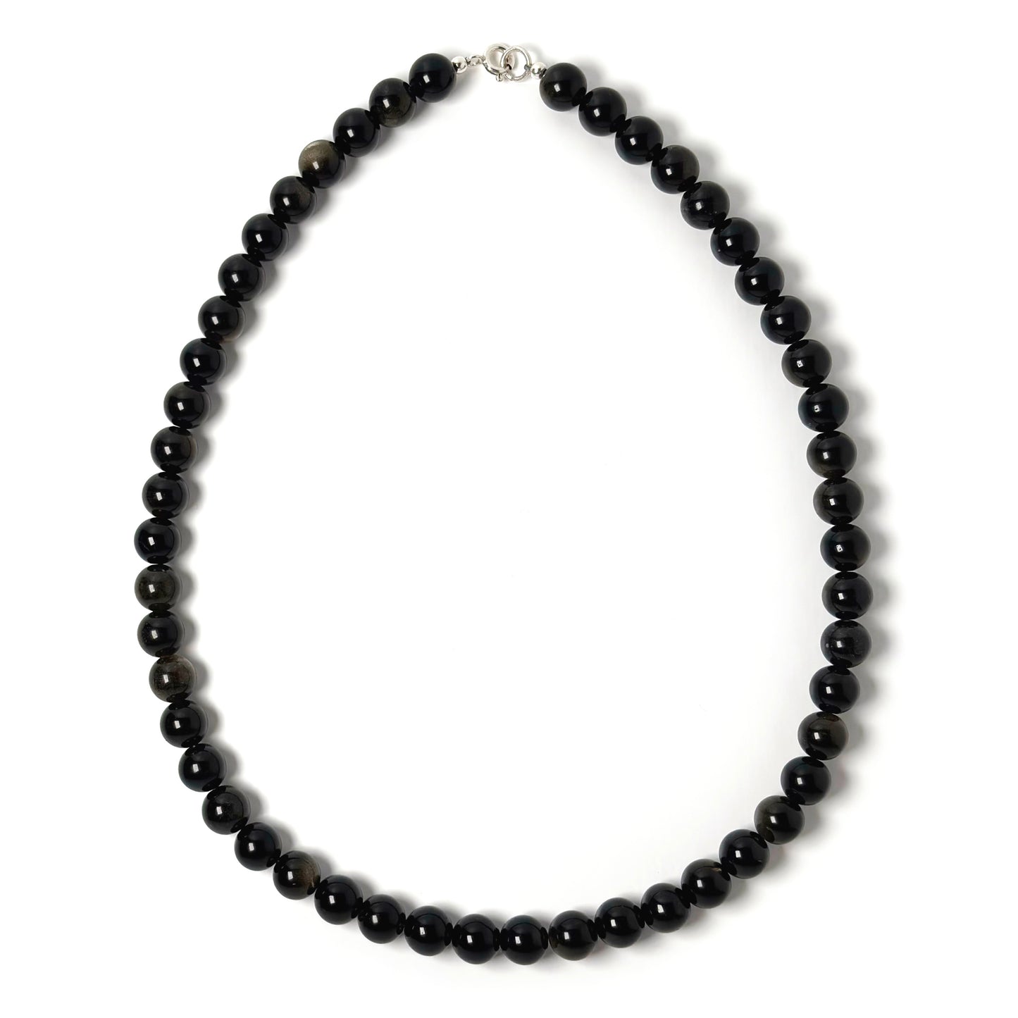 Golden Sheen Obsidian necklace