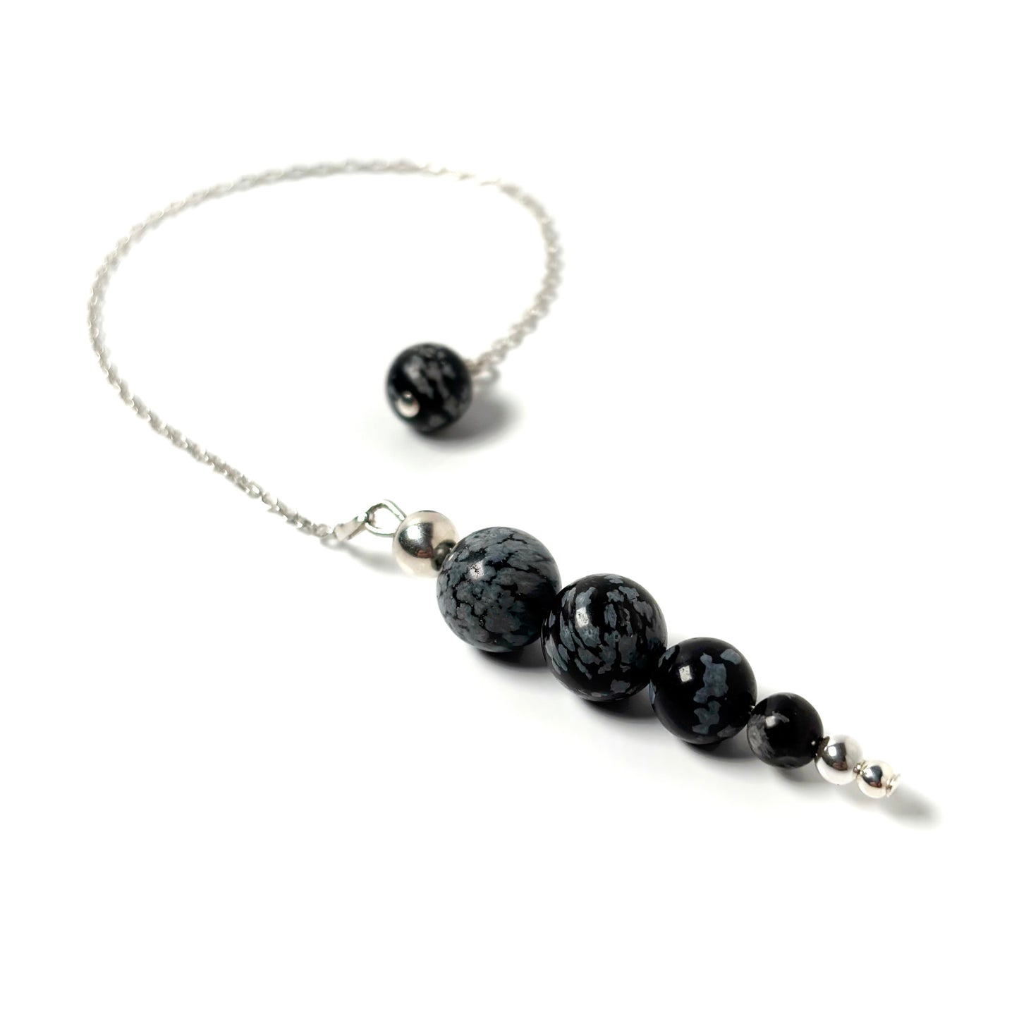 Snowflake Obsidian pendulum