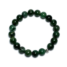 Load image into Gallery viewer, Dark green beaded bracelet

