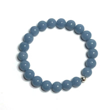 Load image into Gallery viewer, Blue crystal stretch bracelet
