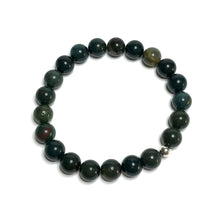 Load image into Gallery viewer, Bloodstone beaded stretch bracelet

