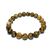 Load image into Gallery viewer, 10mm Picture jasper bracelet
