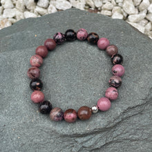 Load image into Gallery viewer, Rhodonite stretch bracelet
