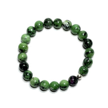 Load image into Gallery viewer, Ruby zoisite gemstone bracelet
