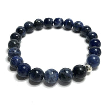 Load image into Gallery viewer, 10mm Sodalite bracelet
