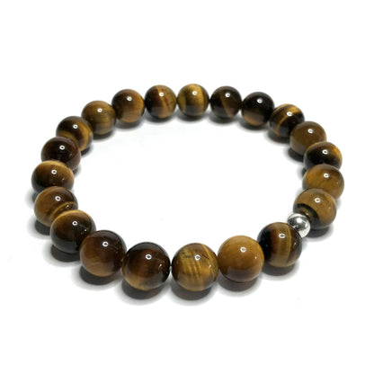 Tiger Eye Beaded Stretch Bracelet