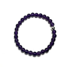 Load image into Gallery viewer, Purple crystal bead bracelet

