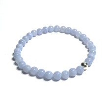 Load image into Gallery viewer, 6mm Blue lace agate bracelet
