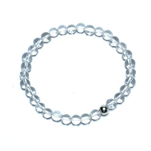 Load image into Gallery viewer, Clear quartz gemstone bracelet
