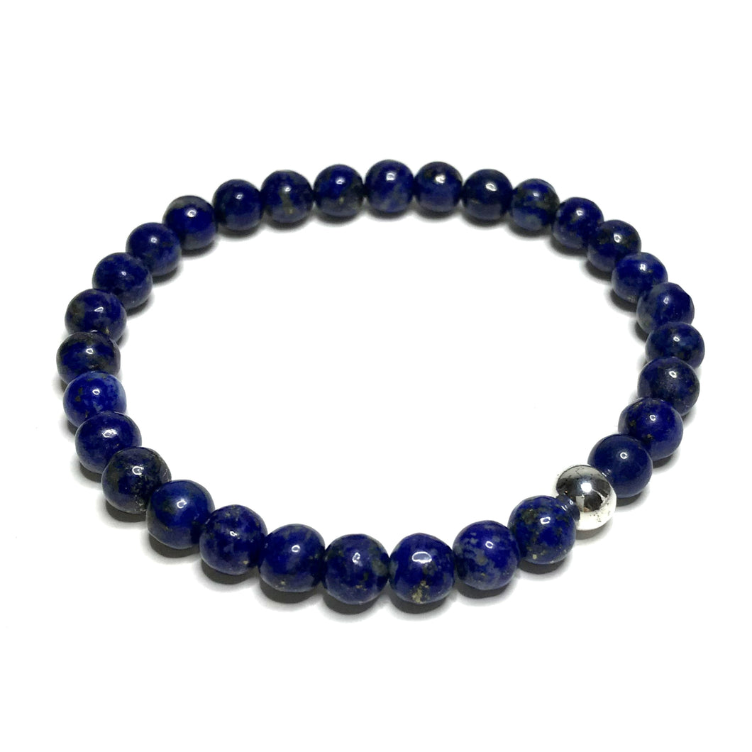  6mm Lapis lazuli bracelet