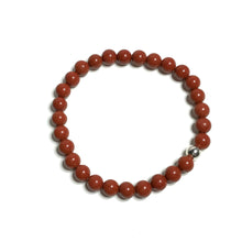 Load image into Gallery viewer, Red jasper gemstone bracelet
