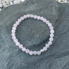 Load image into Gallery viewer, Rose quartz bead bracelet
