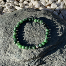 Load image into Gallery viewer, Ruby zoisite beaded bracelet
