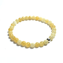 Load image into Gallery viewer, 6mm Yellow calcite bracelet
