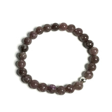 Load image into Gallery viewer, Lepidolite bead stretch bracelet

