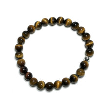 Load image into Gallery viewer, Tiger&#39;s eye beaded bracelet
