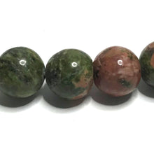Load image into Gallery viewer, Close up of unakite beads
