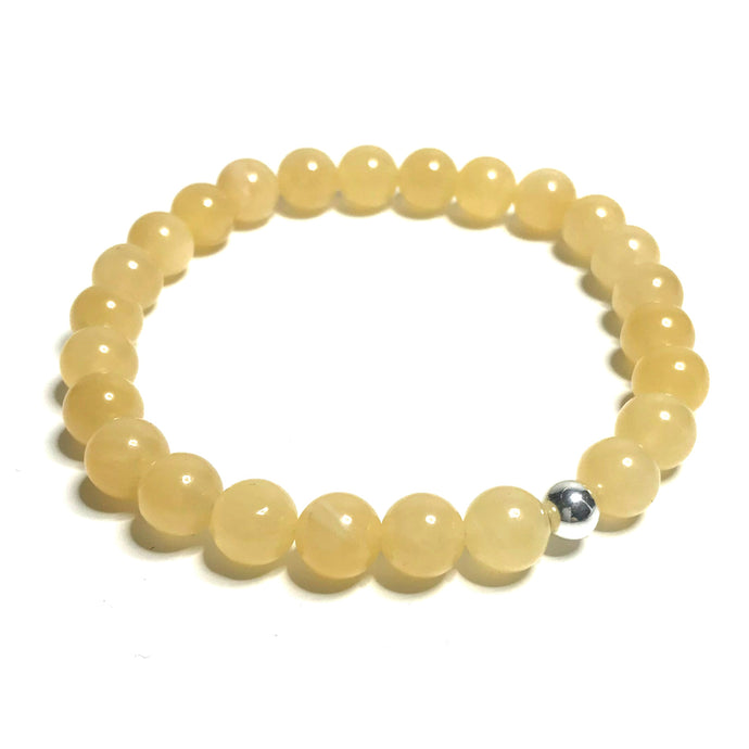 Yellow calcite bracelet