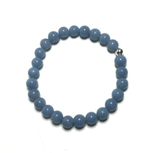 Load image into Gallery viewer, Blue crystal beaded bracelet
