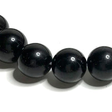 Load image into Gallery viewer, Close up of black tourmaline beads
