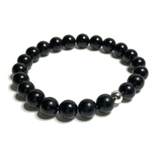 Load image into Gallery viewer, Black tourmaline bead bracelet
