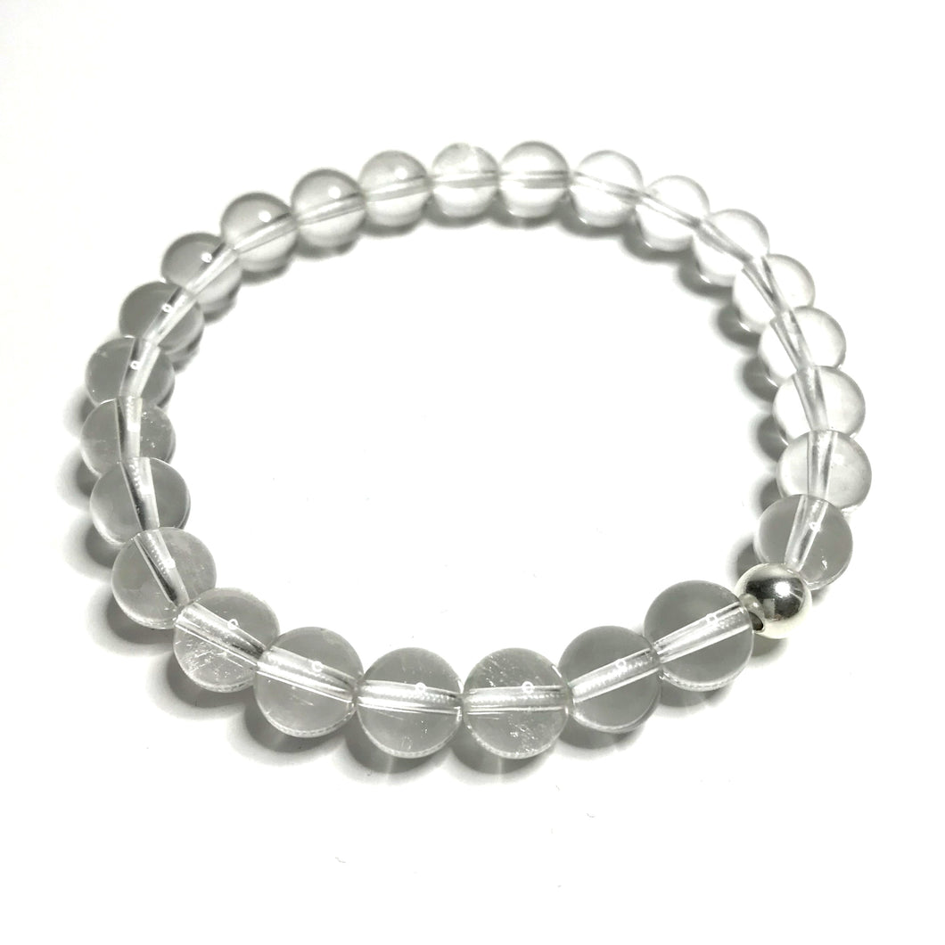 8mm Clear quartz bracelet