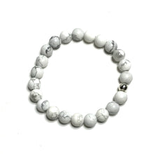 Load image into Gallery viewer, Howlite stretch bracelet
