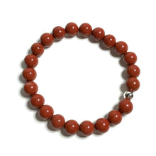 Load image into Gallery viewer, Red jasper stretch bracelet
