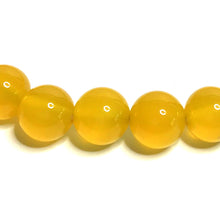 Load image into Gallery viewer, 8mm Yellow Agate Bracelet
