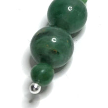 Load image into Gallery viewer, Close up of dark green crystal earring
