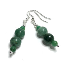 Load image into Gallery viewer, Beaded jade earrings
