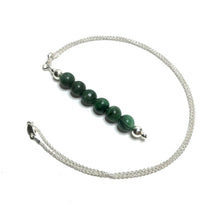 Load image into Gallery viewer, Handmade jade pendant on a sterling silver chain

