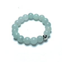 Load image into Gallery viewer, Amazonite beaded stretch ring
