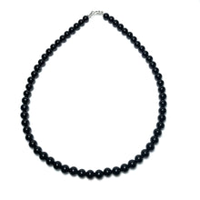 Load image into Gallery viewer, Black gemstone bead choker
