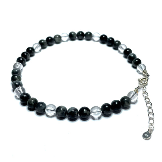 Blue Tiger Eye anklet