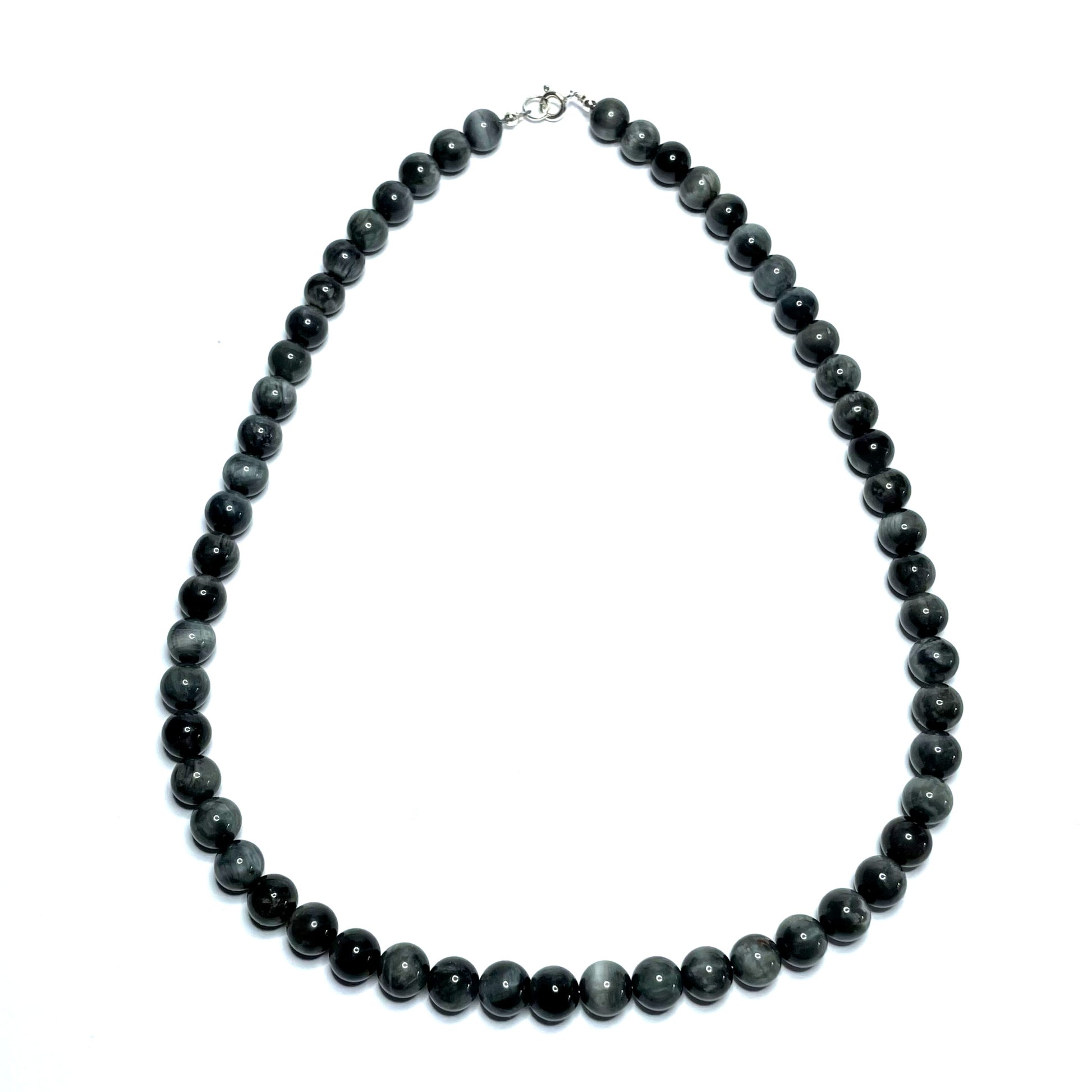 Blue Tiger Eye crystal necklace