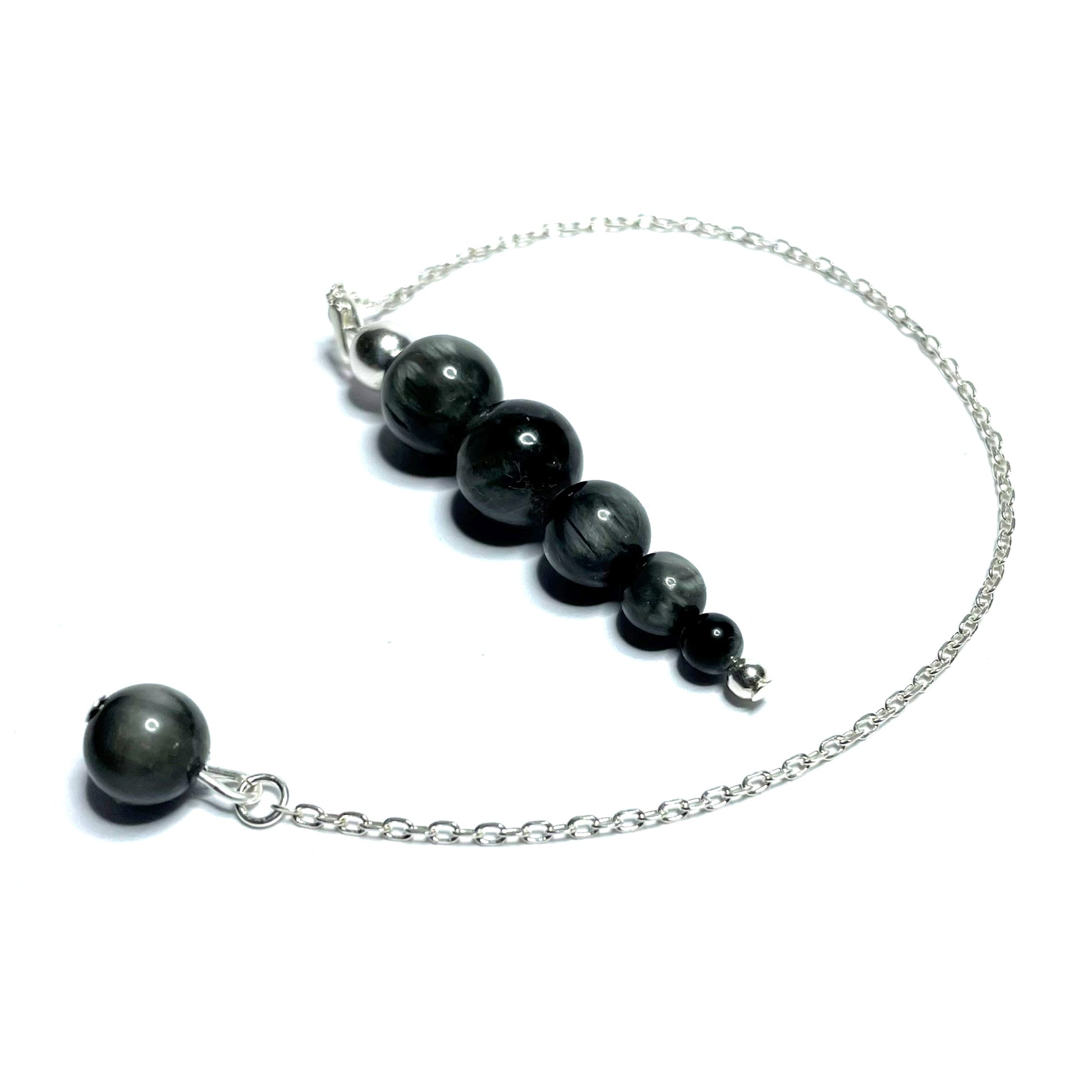 Blue Tiger Eye crystal pendulum