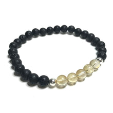 Load image into Gallery viewer, Citrine with Lava Rock Bracelet

