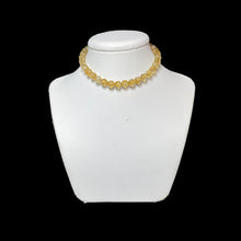 Load image into Gallery viewer, Citrine beaded choker on stand
