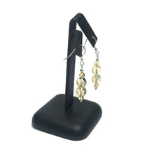 Load image into Gallery viewer, Citrine drop earrings on stand
